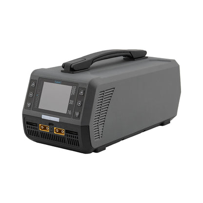 Front angled view of ToolkitRC M8DAC smart battery charger