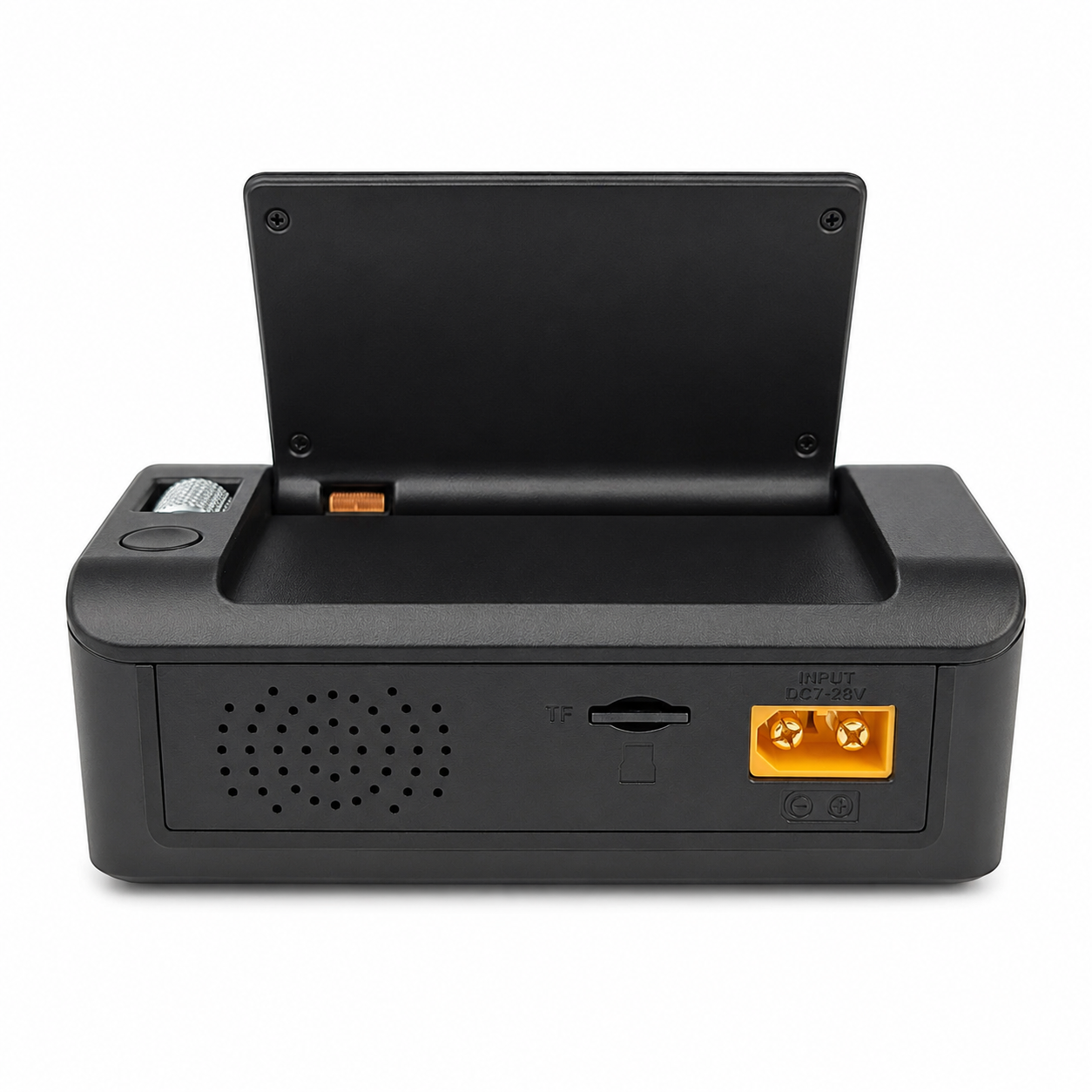 ToolkitRC M9 charging ports USB output and battery connections