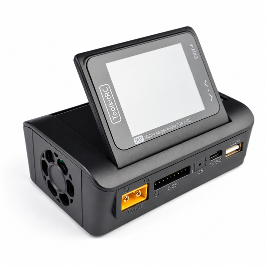 ToolkitRC M9 smart charger with open IPS display screen