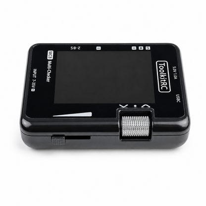 ToolkitRC MC8 color display and battery monitoring interface