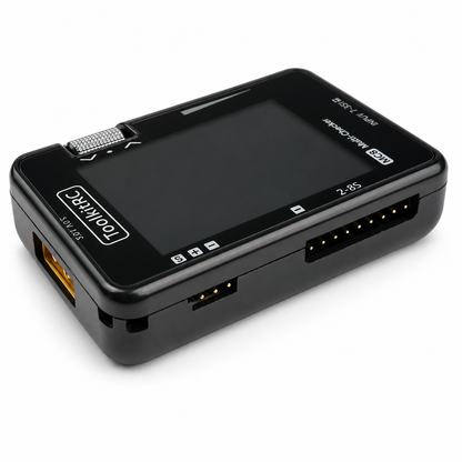 Top view of ToolkitRC MC8 battery cell checker