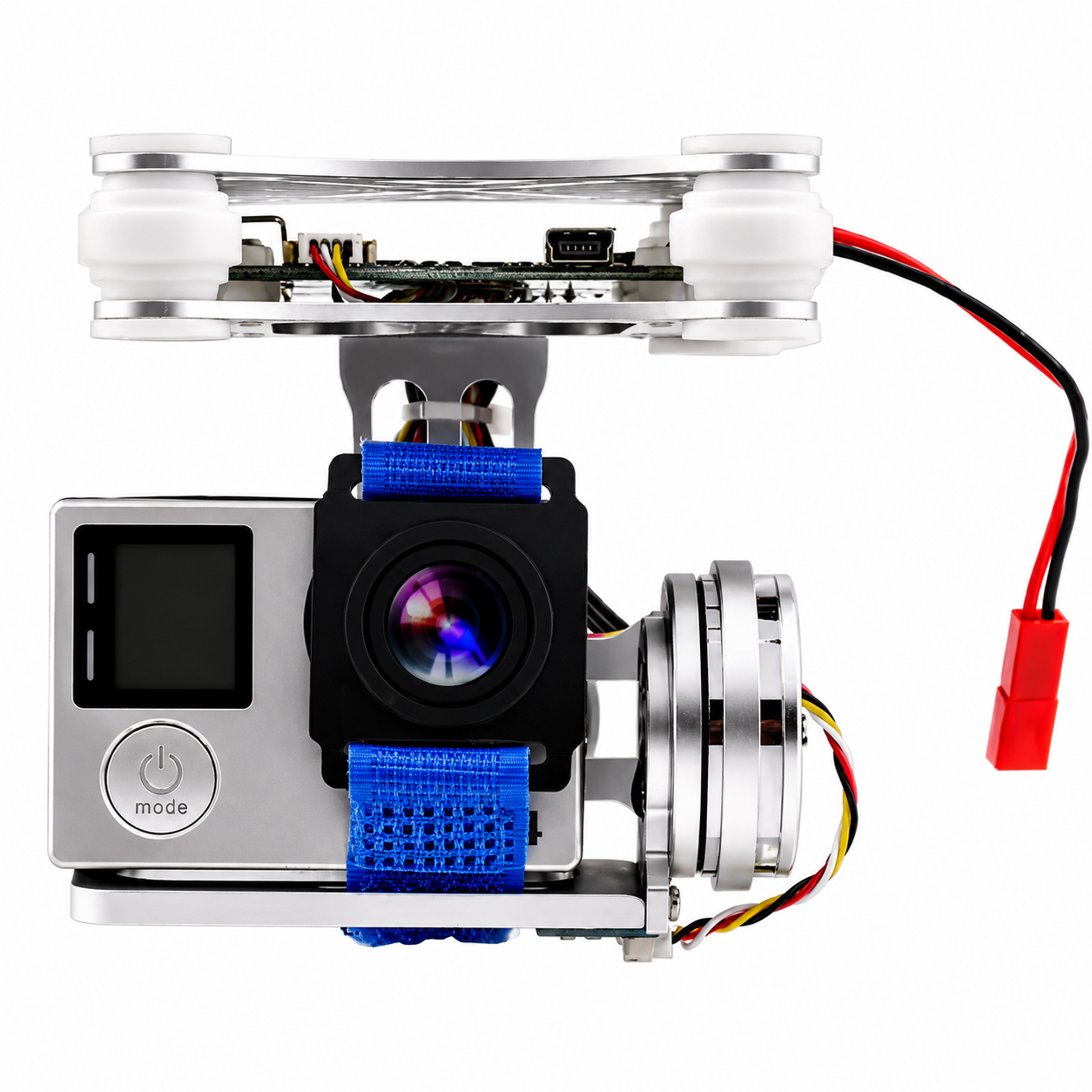 Two Axis FPV Camera Gimbal with Action Camera Installed