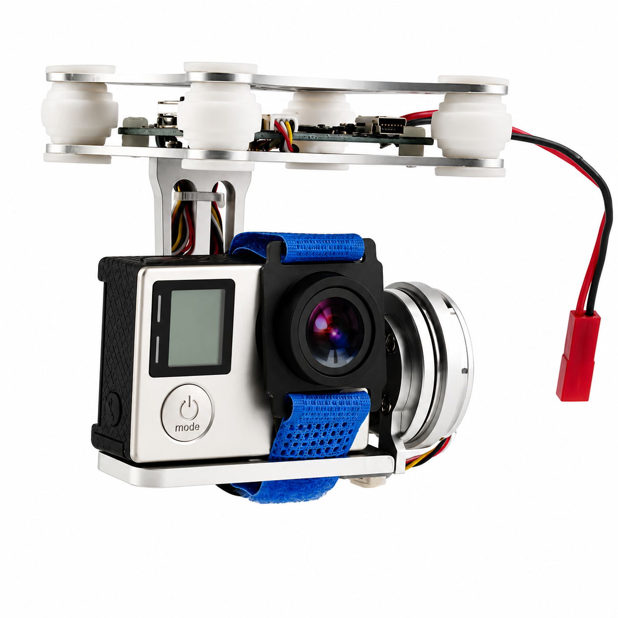 Front View of Two Axis FPV Camera Gimbal Stabilizer