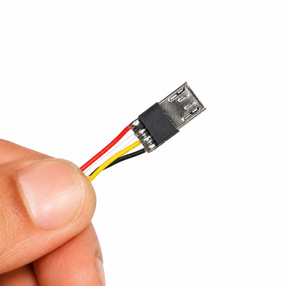 Type-B USB extension cable connector for flight controller