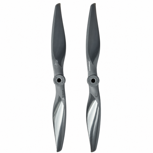 Vortex 10×7E glass fiber nylon propeller set with 1CW and 1CCW blades for UAV, RC aircraft, and heavy-lift drones.