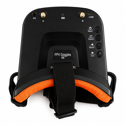 VR009 FPV Goggles Back Panel and Antenna Mounts