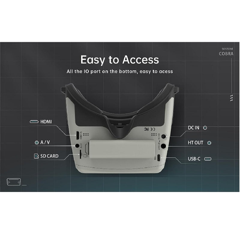 Skyzone Cobra SD FPV Goggles with DVR