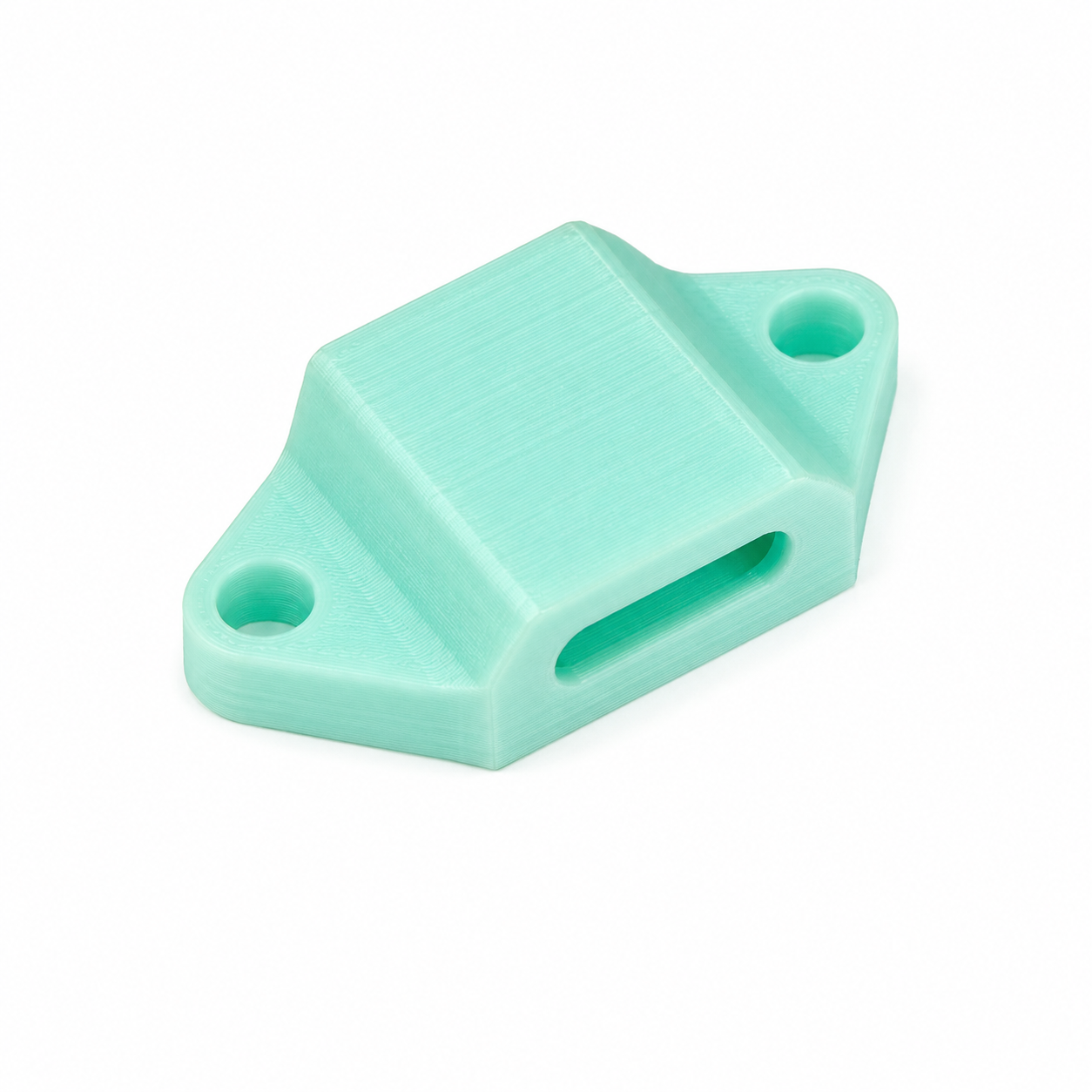 Side View of 3D Printed TPU XT60 Connector Holder for FPV Drone