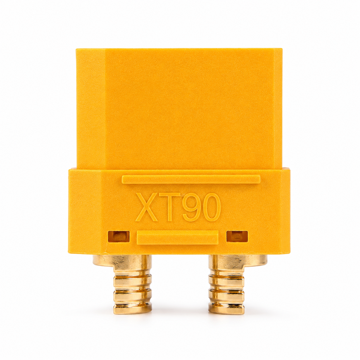 Bottom view of Amass XT90H-F.G.Y battery connector.