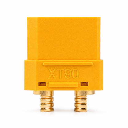 Bottom view of Amass XT90H-F.G.Y battery connector.